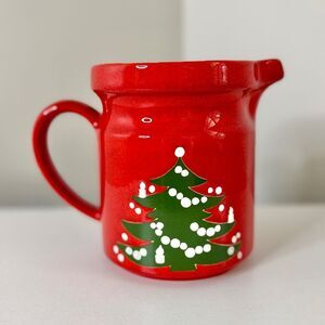 Vintage Waechtersbach West Germany 5.75" Ceramic Christmas Pitcher